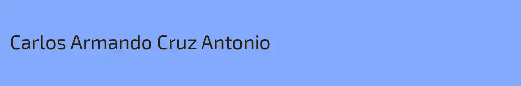 Carlos Armando Cruz Antonio